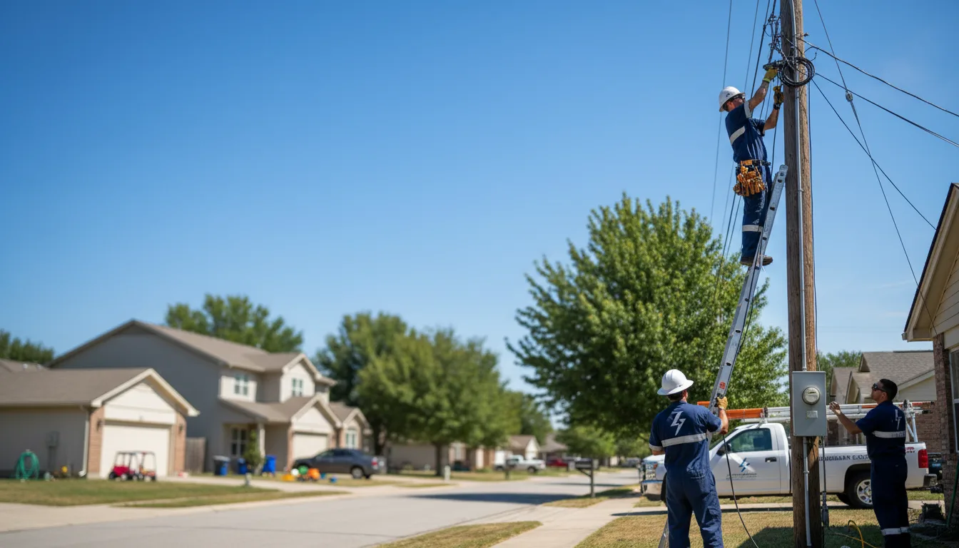Residential electrician providing installation services in Levering, MI